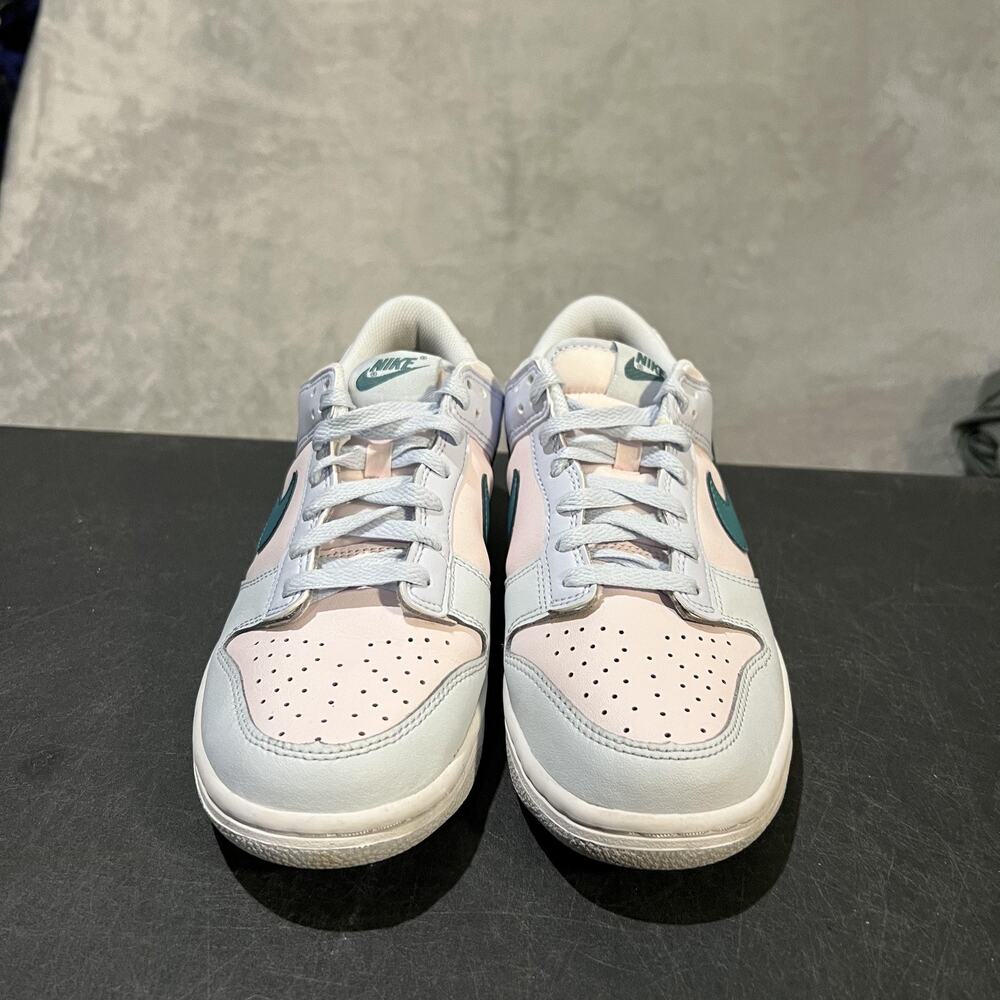 Nike Dunk Low Shoes Youth 7Y Mineral Teal Leather Low Top Sneakers FD1232-002 - Picture 2 of 9